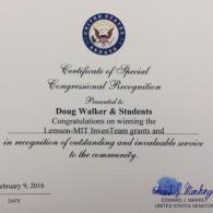 Certificate of Recongition