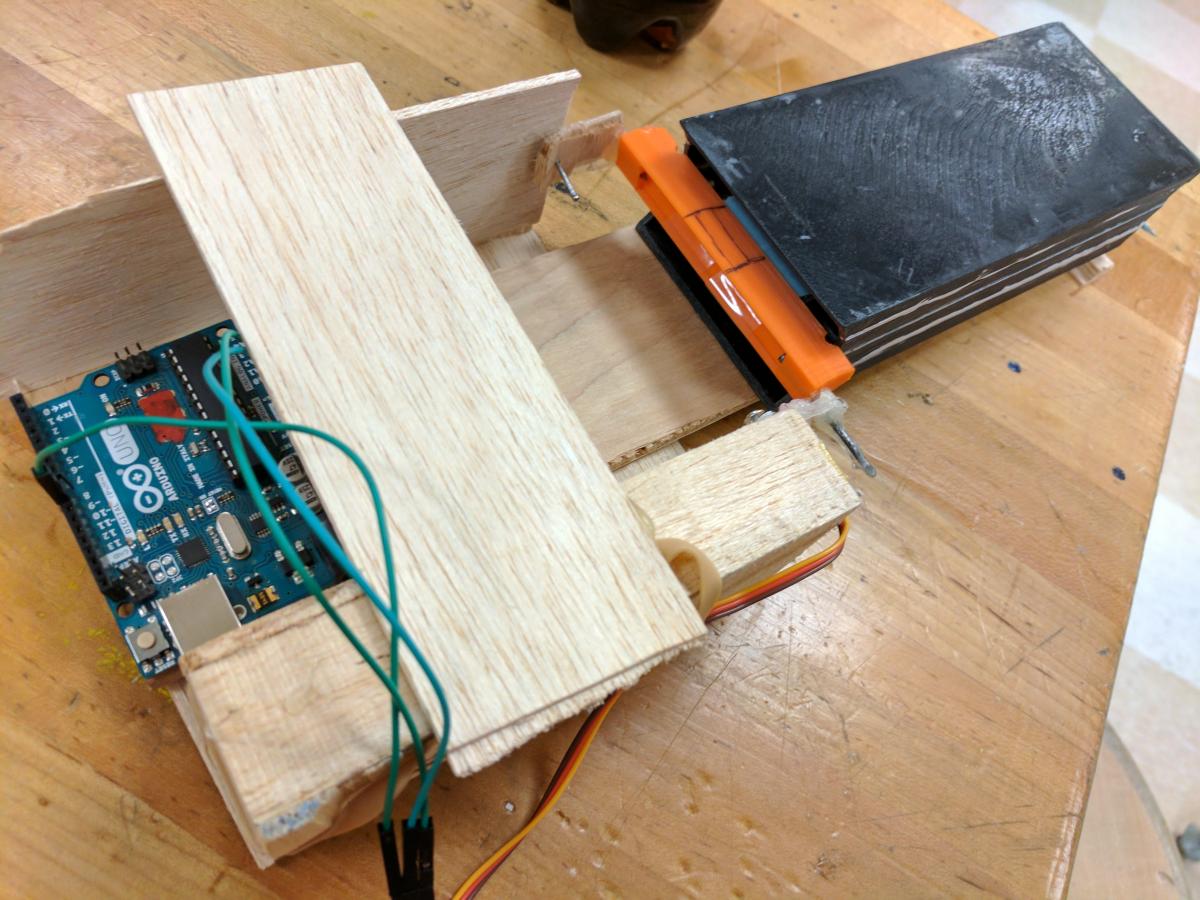The sorting arm and "wallet"