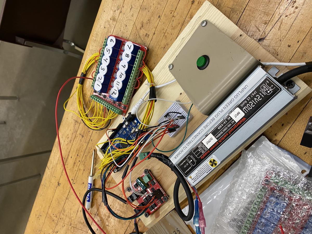 [Wiring for the Washing Machine.]