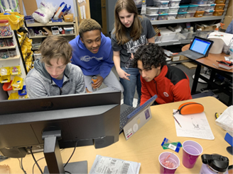 Team Members Working on AI