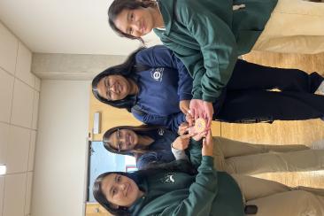 The Team with their Manufactured Model